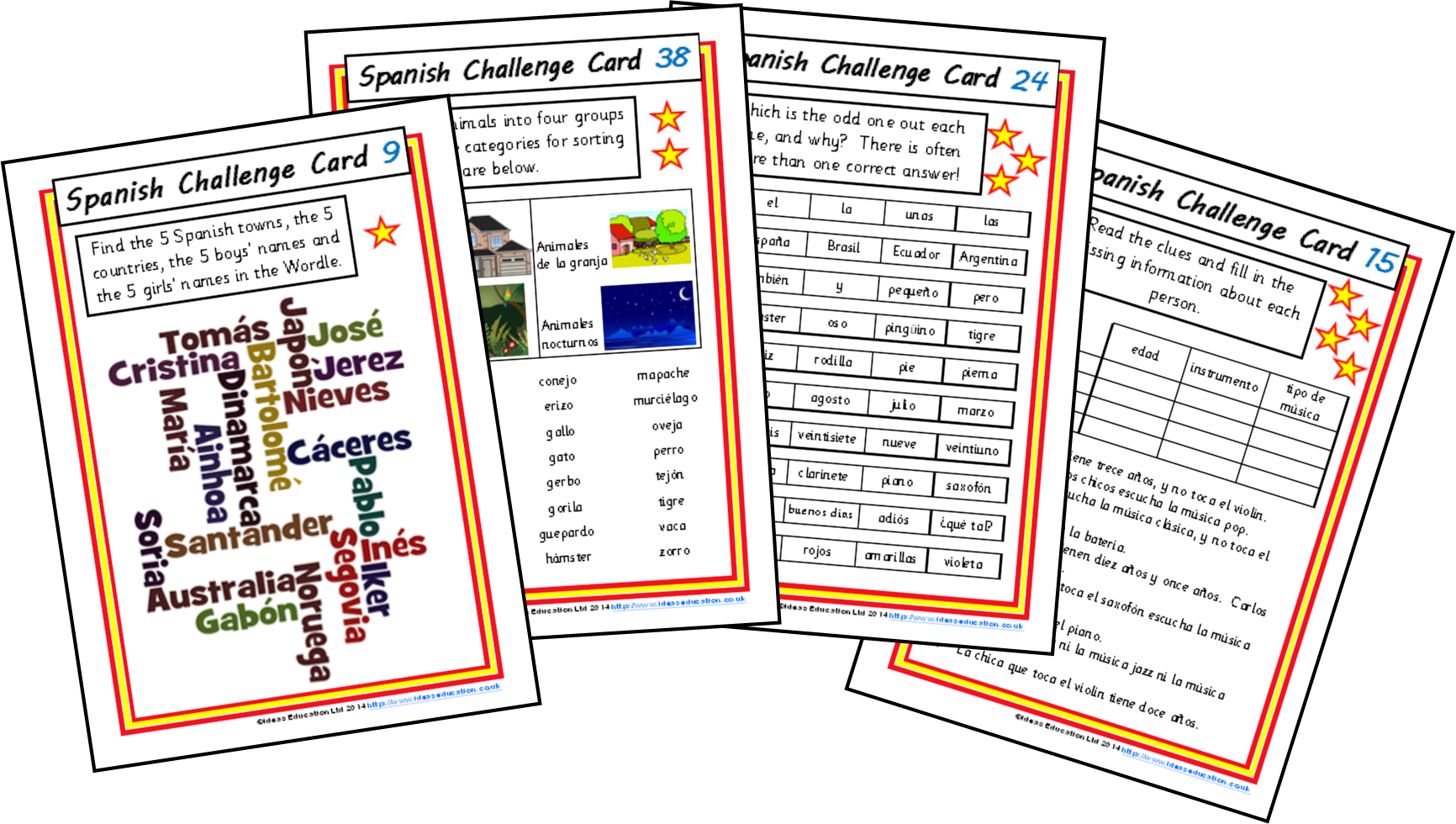 Challenge Cards